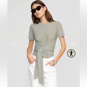 Modern Citizen Jude Cropped Wrap Top